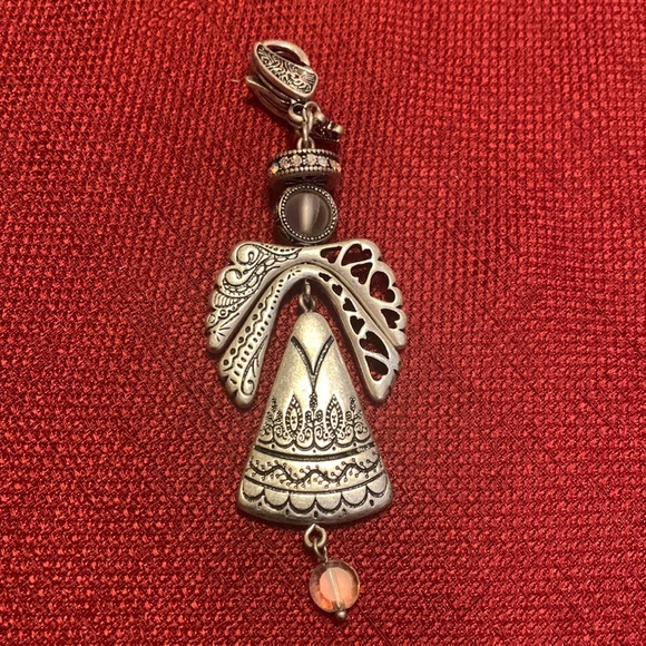 Premier Designs Pewter Angel key fob/ornament - Picture 1 of 6